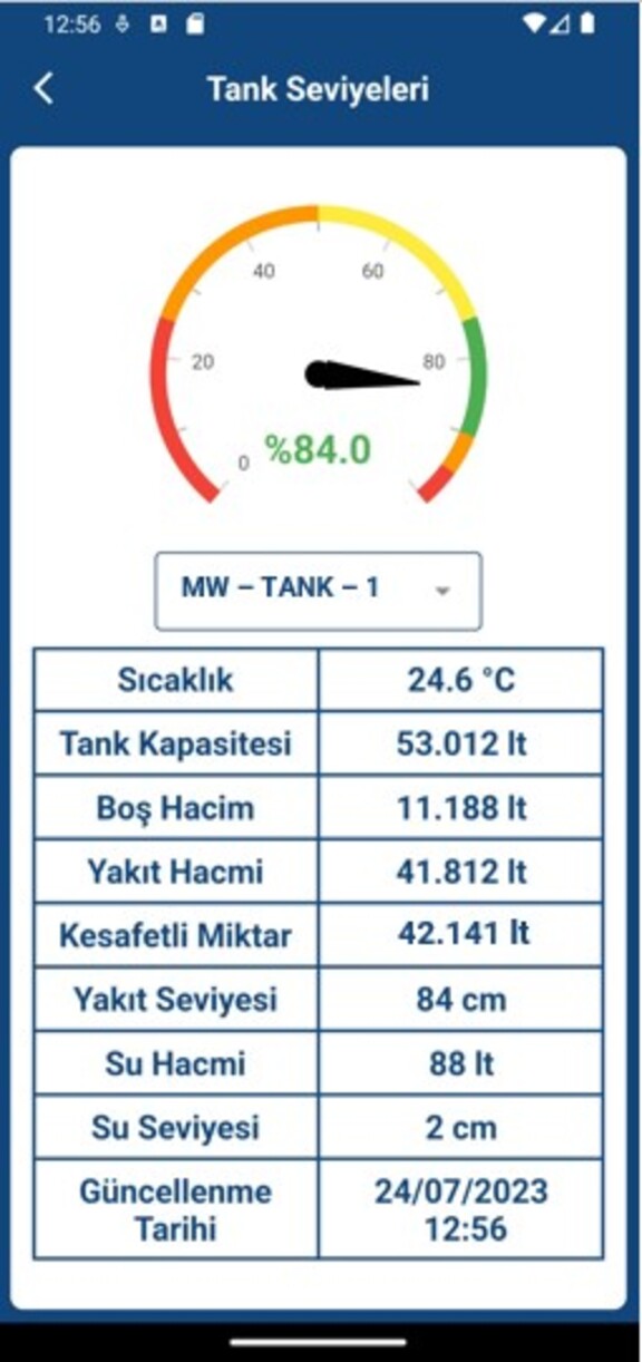 Tank ve Tanker Seviye Ölçümü