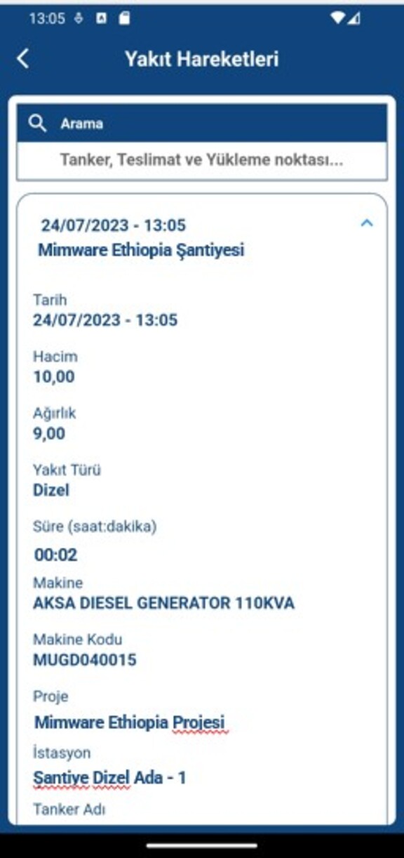 Yakıt Hareketleri 2